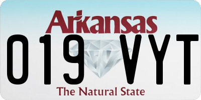 AR license plate 019VYT