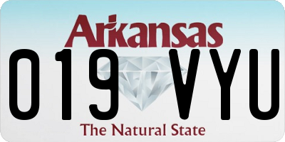 AR license plate 019VYU