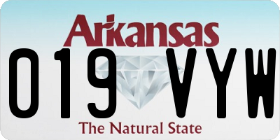 AR license plate 019VYW