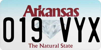AR license plate 019VYX