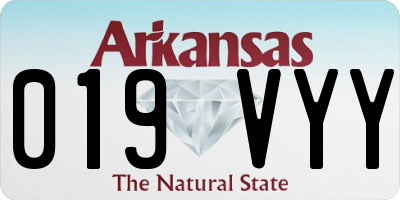 AR license plate 019VYY