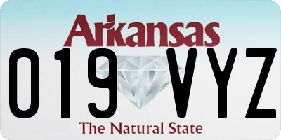 AR license plate 019VYZ