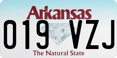 AR license plate 019VZJ