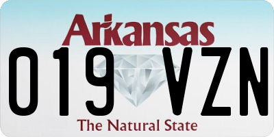 AR license plate 019VZN