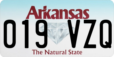 AR license plate 019VZQ