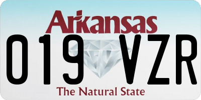 AR license plate 019VZR