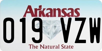 AR license plate 019VZW