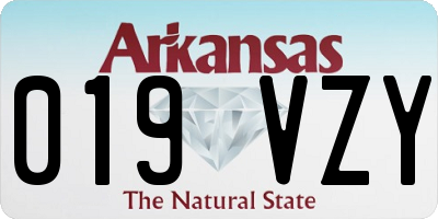 AR license plate 019VZY