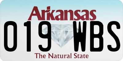 AR license plate 019WBS