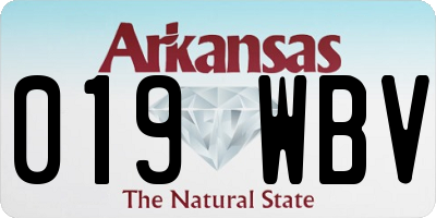 AR license plate 019WBV