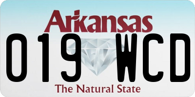 AR license plate 019WCD