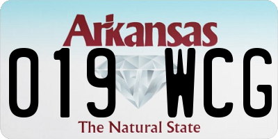 AR license plate 019WCG