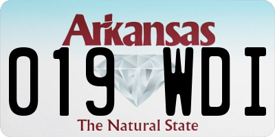 AR license plate 019WDI