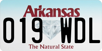 AR license plate 019WDL