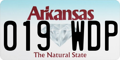 AR license plate 019WDP