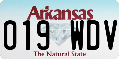 AR license plate 019WDV