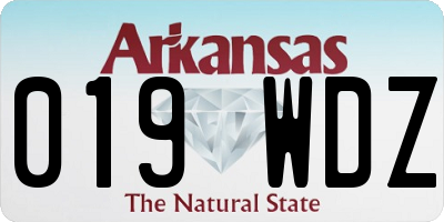 AR license plate 019WDZ