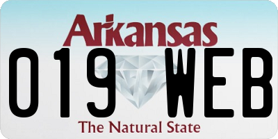 AR license plate 019WEB