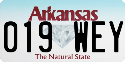 AR license plate 019WEY