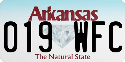 AR license plate 019WFC
