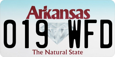 AR license plate 019WFD