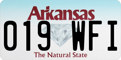 AR license plate 019WFI