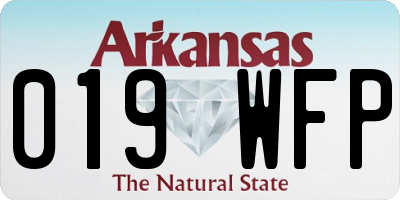 AR license plate 019WFP