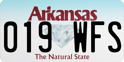 AR license plate 019WFS