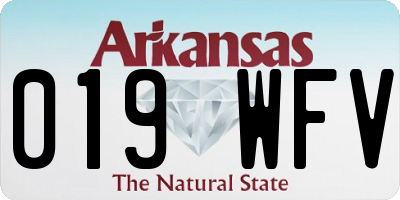 AR license plate 019WFV
