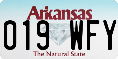 AR license plate 019WFY