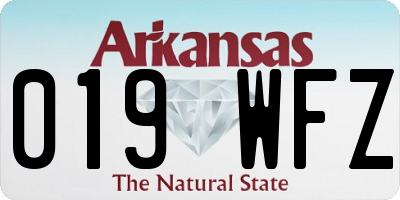 AR license plate 019WFZ