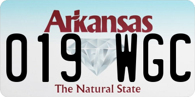 AR license plate 019WGC