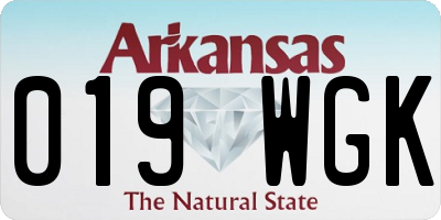 AR license plate 019WGK