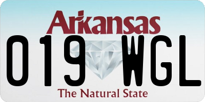 AR license plate 019WGL