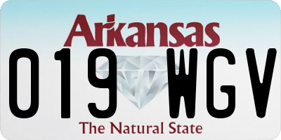 AR license plate 019WGV