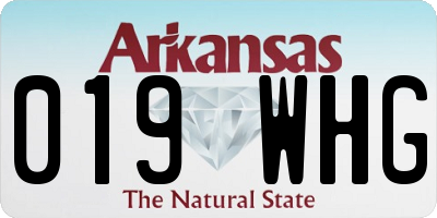 AR license plate 019WHG