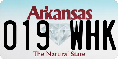 AR license plate 019WHK
