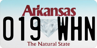 AR license plate 019WHN