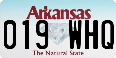AR license plate 019WHQ
