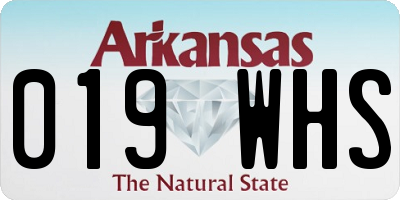 AR license plate 019WHS