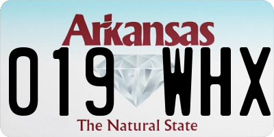 AR license plate 019WHX