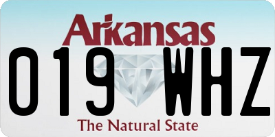 AR license plate 019WHZ