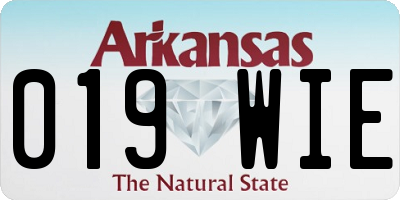 AR license plate 019WIE