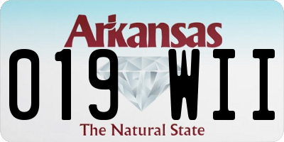 AR license plate 019WII
