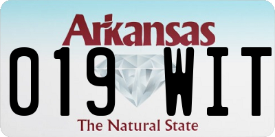AR license plate 019WIT