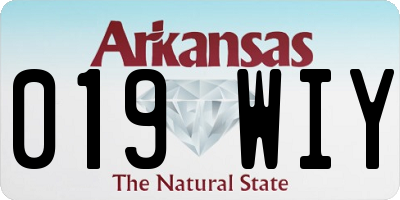 AR license plate 019WIY