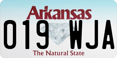AR license plate 019WJA