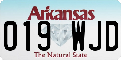 AR license plate 019WJD