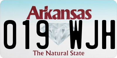 AR license plate 019WJH