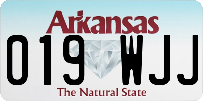 AR license plate 019WJJ